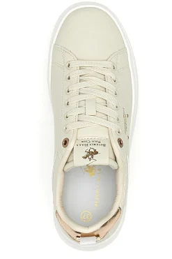 Sneakers beige con dettagli oro Beverly Hills Polo Club HUBY LTX