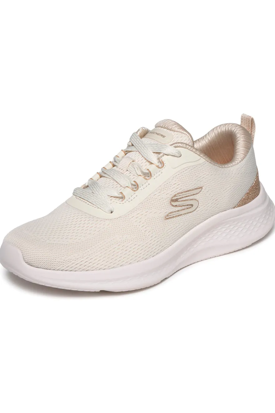 Sneakers beige con dettagli oro e Memory Foam Skechers Skech-Lite Pro 2.0 Brilliant Shimmer