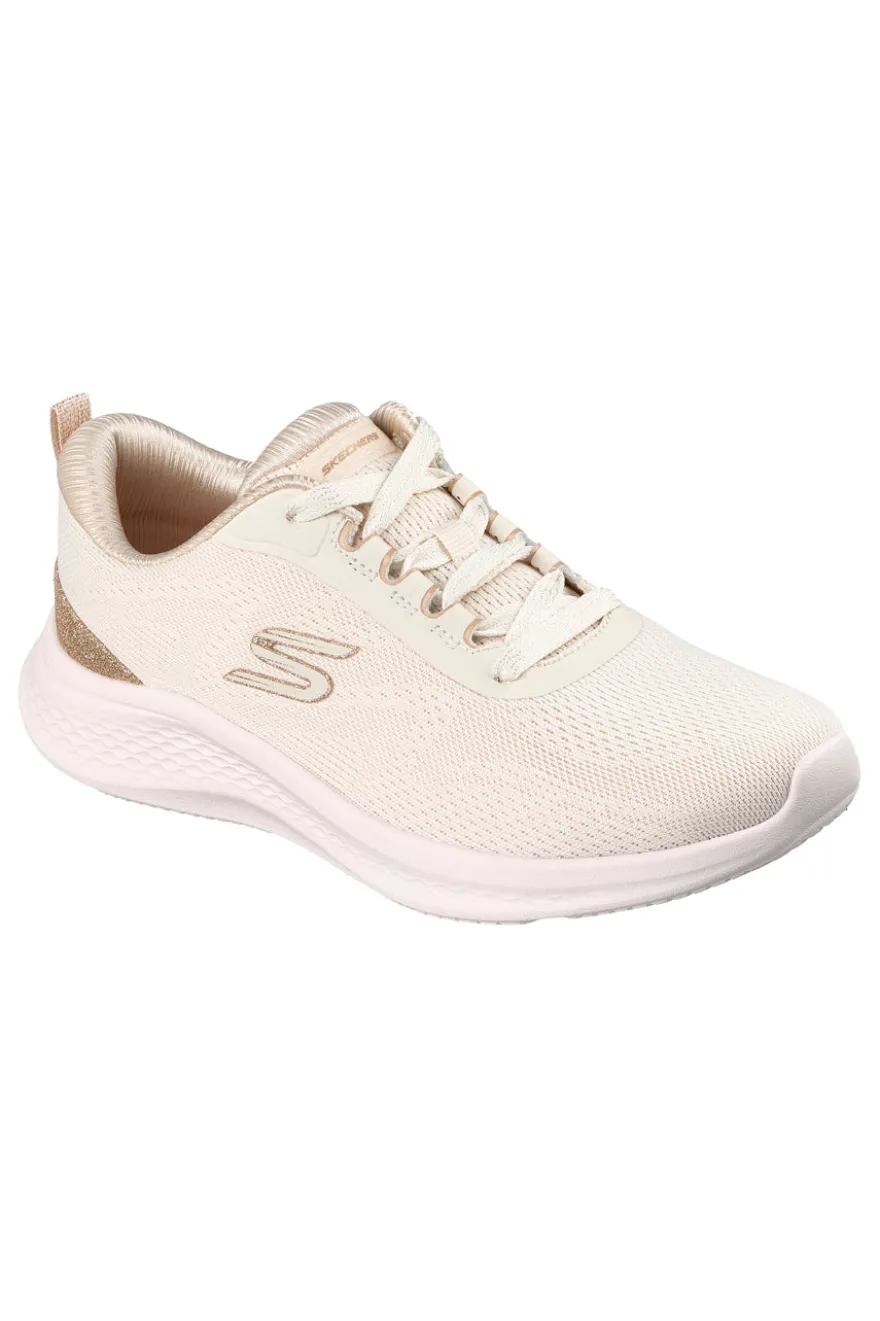 Sneakers beige con dettagli oro e Memory Foam Skechers Skech-Lite Pro 2.0 Brilliant Shimmer