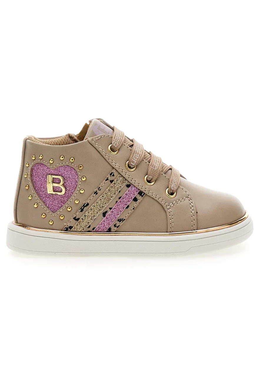 Sneakers Beige Con Dettagli Dorati Laura Biagiotti 92929335