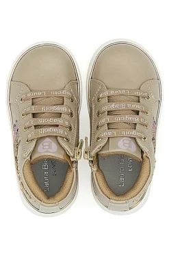 Sneakers Beige Con Dettagli Dorati Laura Biagiotti 92929335