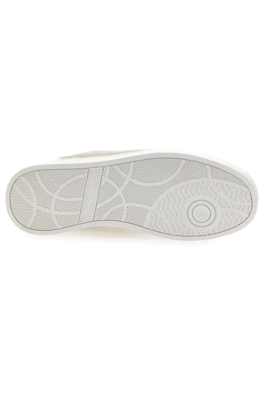 Sneakers beige con dettagli oro Beverly Hills Polo Club Queens Cup Ltx