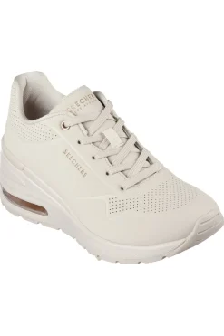 Sneakers Beige con Flatform Skechers Million Air