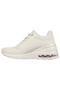 Sneakers Beige con Flatform Skechers Million Air