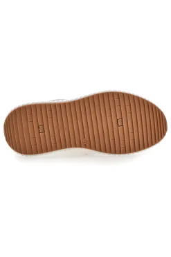 Sneakers Beige con Inserti Metallizzati First Lady 012 da Donna