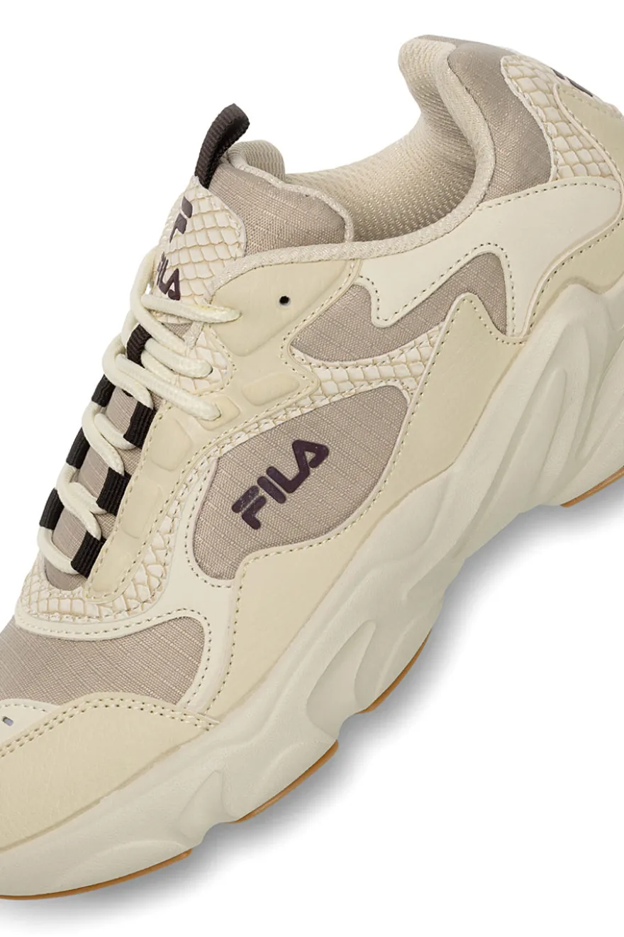 Sneakers beige con inserti a contrasto e suola chunky Fila FFW0194