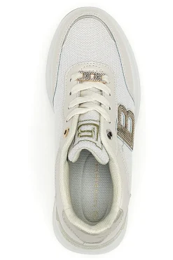 Sneakers beige con inserti glitterati Laura Biagiotti 9235