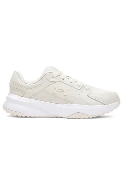 Sneakers beige con inserti in pelle e suola ammortizzata Under Armour Edge Leather
