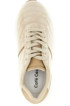 Sneakers beige con lacci e design minimal Café cost 85RCO72101