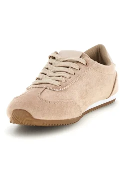 Sneakers beige con lacci e design minimal Café cost 65BL07241