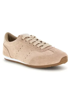 Sneakers beige con lacci e design minimal Café cost 65BL07241