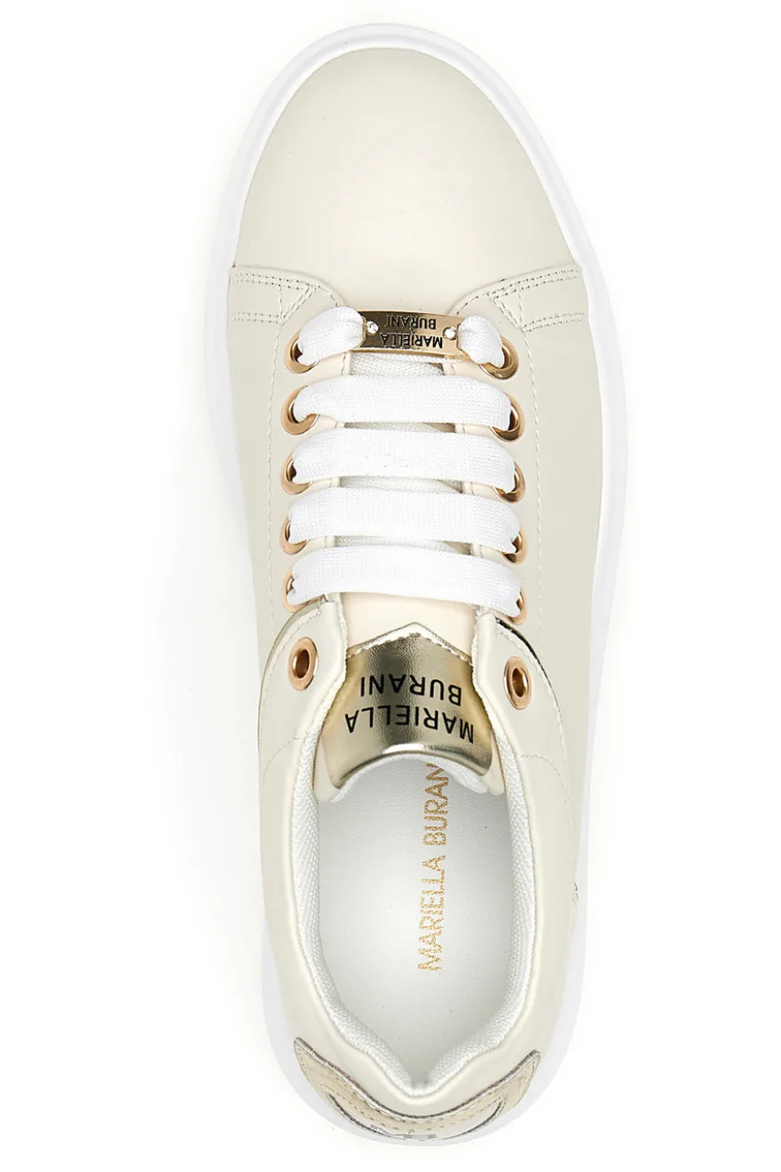 Sneakers Beige con Lacci Mariella Burani 50280