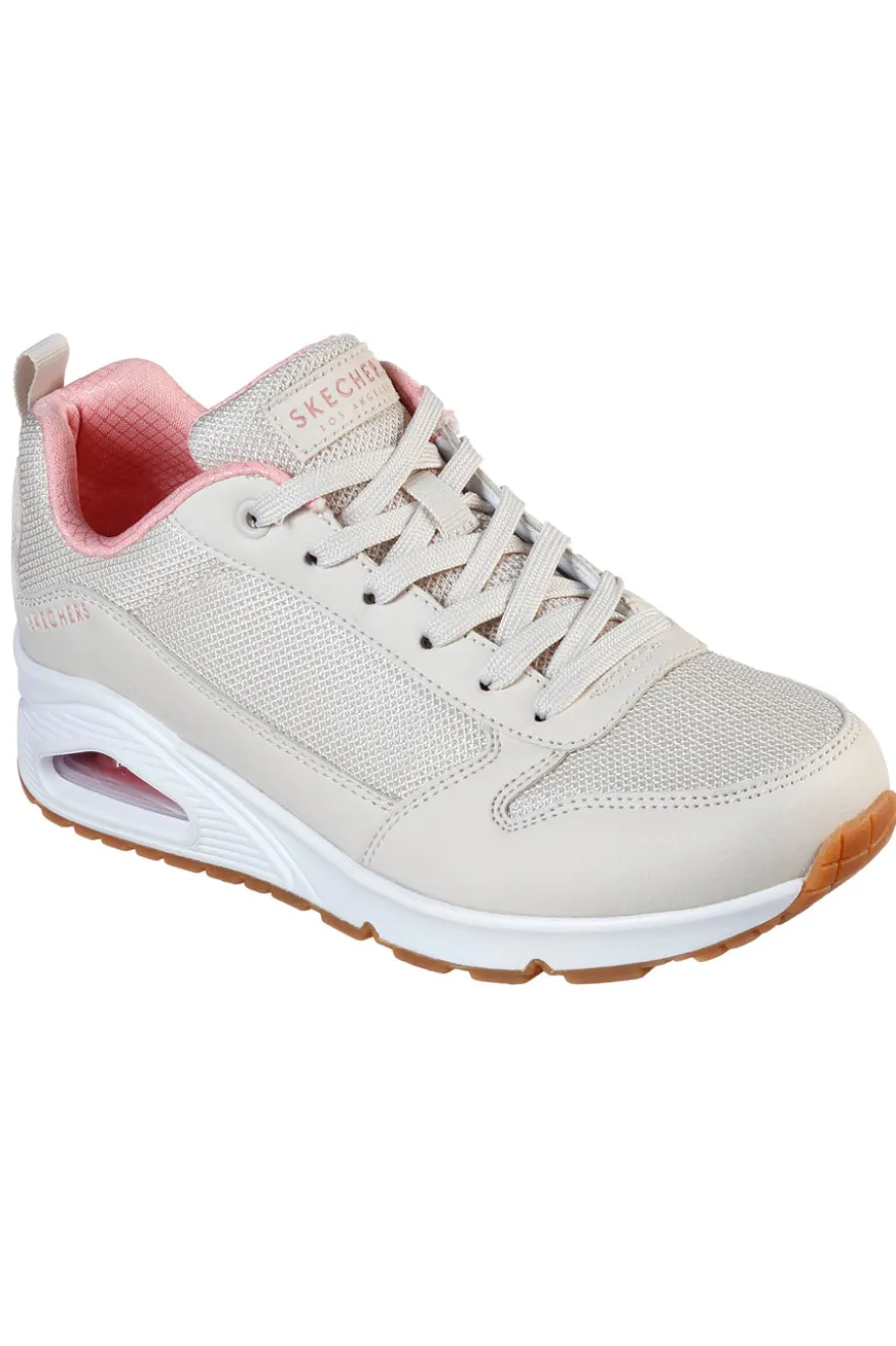 Sneakers Beige Con Memory Foam Air Cooled SKECHERS Uno - Inside Matters