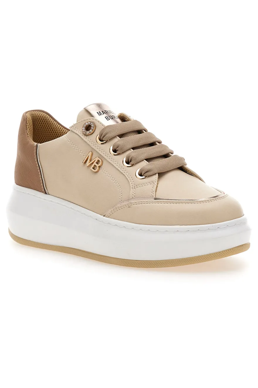 Sneakers Beige Con Platform MARIELLA BURANI 50840521