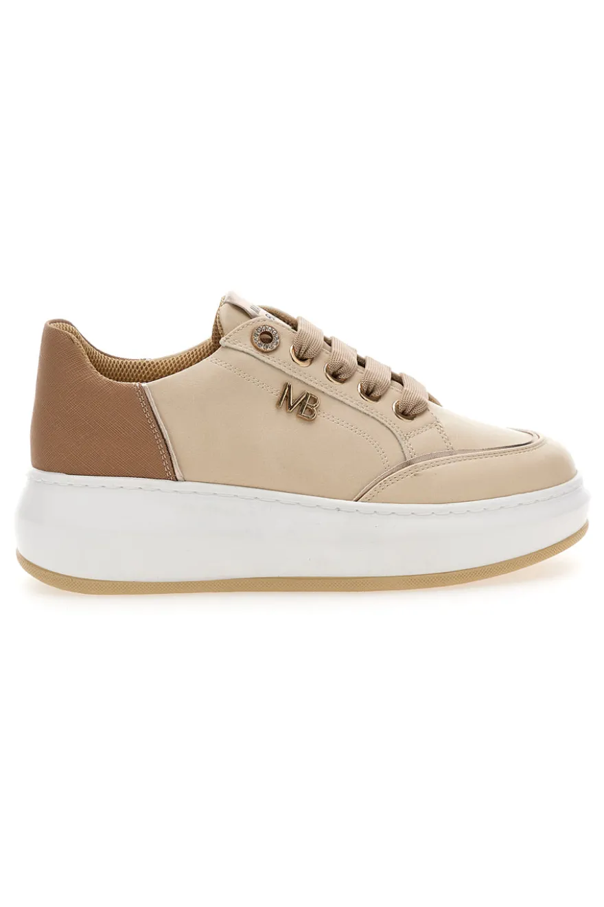 Sneakers Beige Con Platform MARIELLA BURANI 50840521