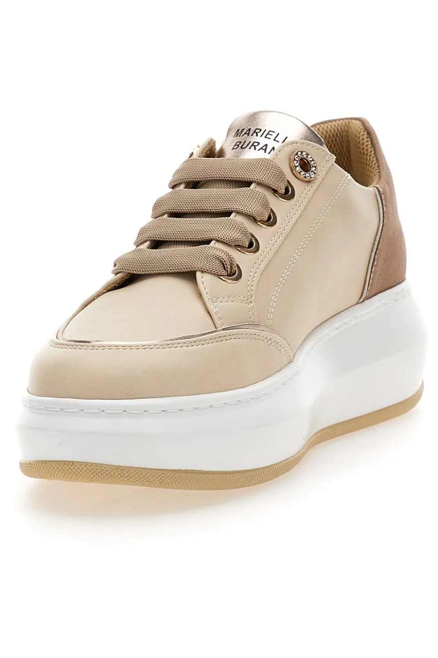 Sneakers Beige Con Platform MARIELLA BURANI 50840521