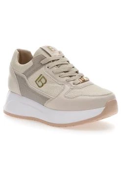 Sneakers Beige Con Platform Laura Biagiotti 8412