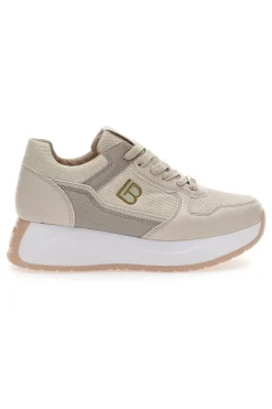 Sneakers Beige Con Platform Laura Biagiotti 8412