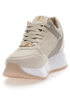 Sneakers Beige Con Platform Laura Biagiotti 8412