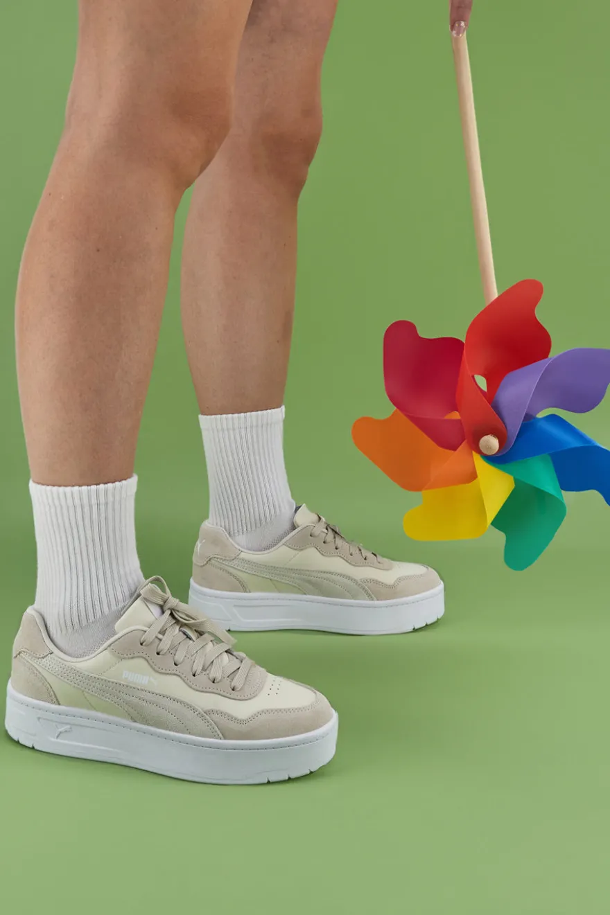 Sneakers Beige con Platform PUMA COURT LALLY SKYE SD