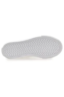 Sneakers Beige con Ricami a Fiori Bianchi GRAZIE GIRL 155727