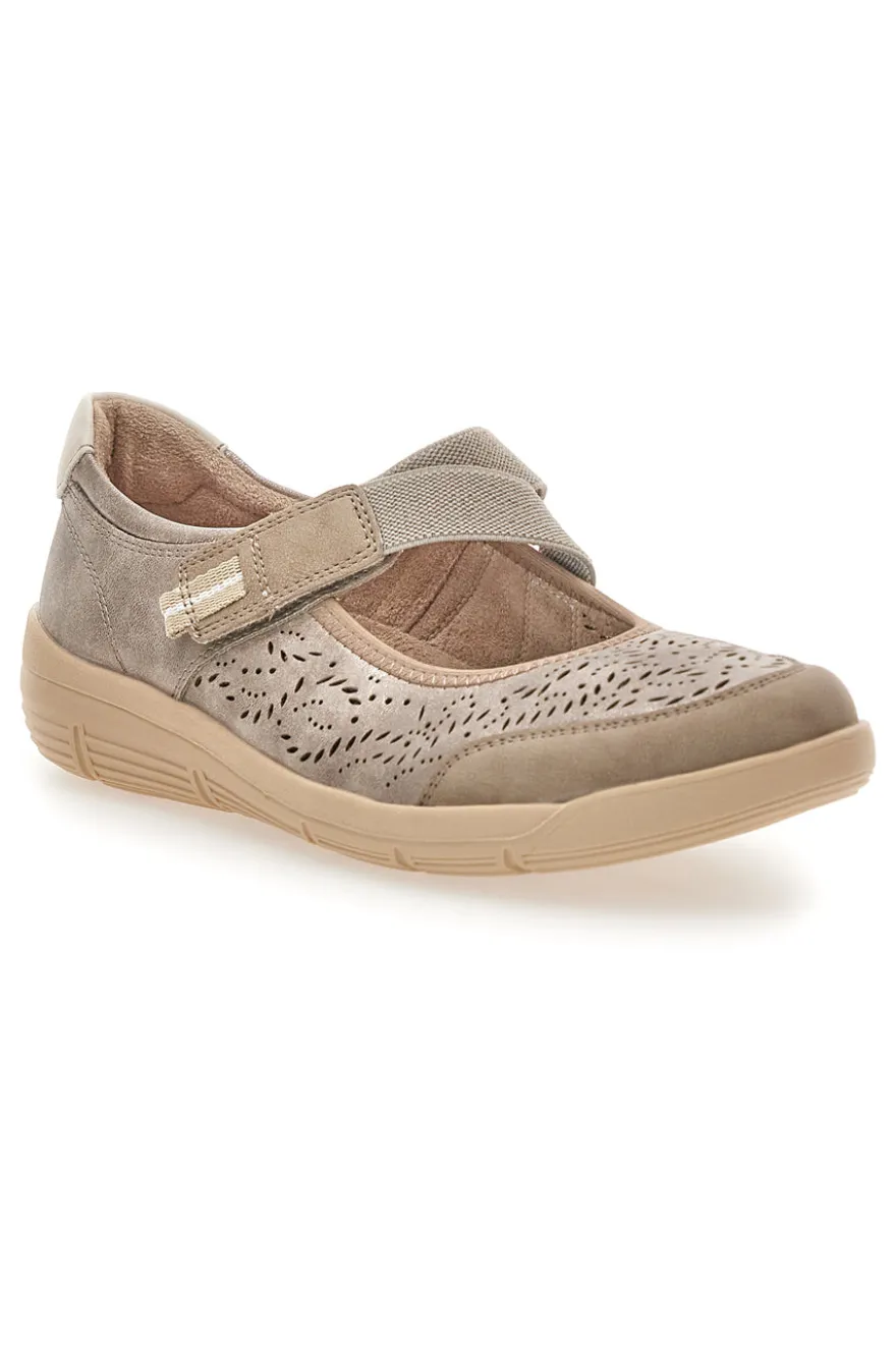 Sneakers beige con strappo Relife 67172470301F
