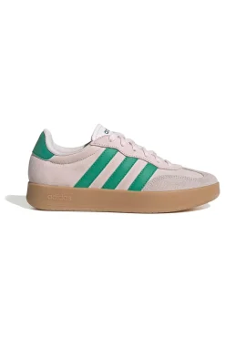 Sneakers beige con strisce verdi e dettagli in suede Adidas Barreda
