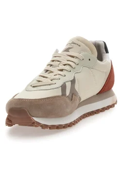 Sneakers Beige con Tomaia in Pelle PEPE JEANS BRIT-ON MASTER M