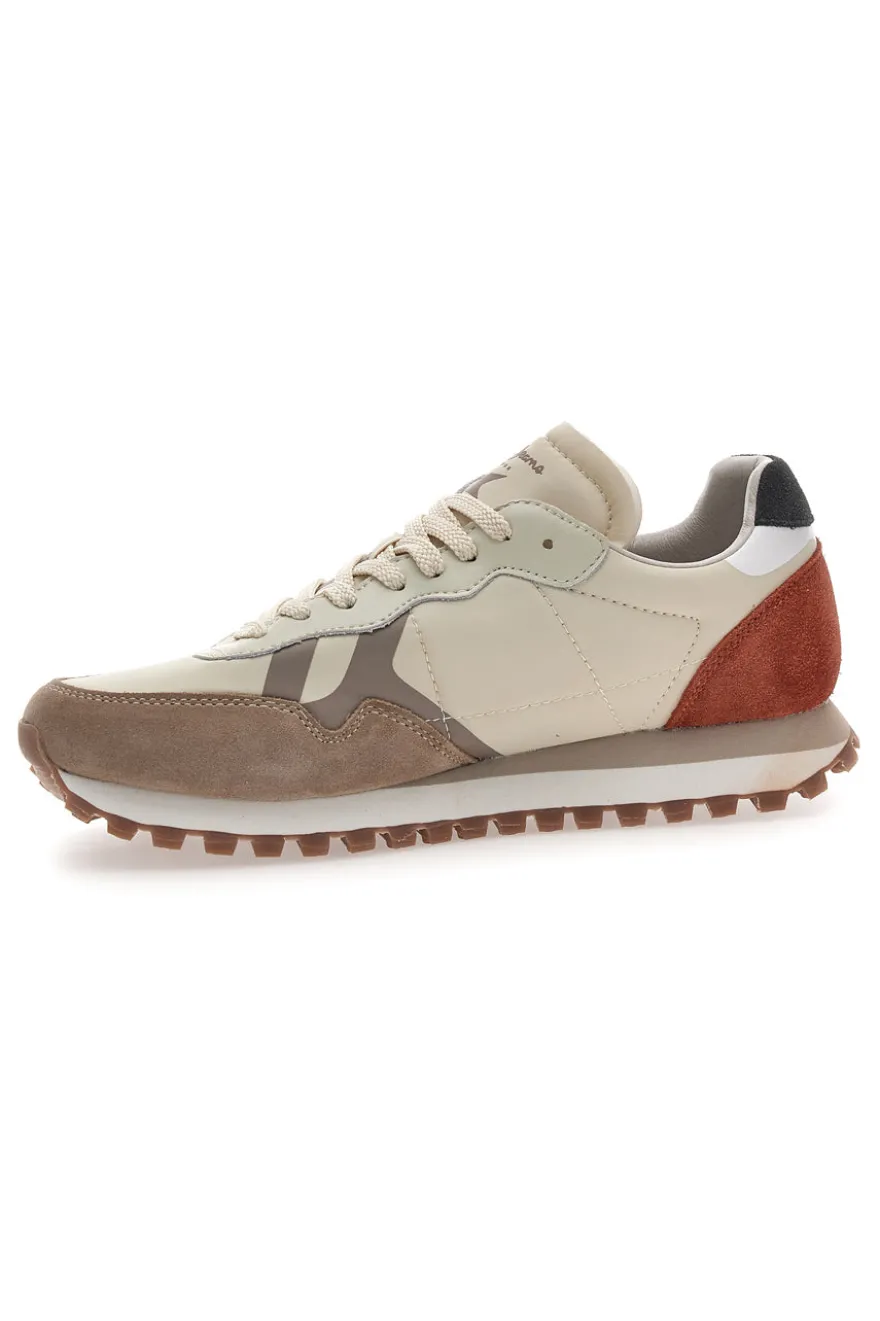 Sneakers Beige con Tomaia in Pelle PEPE JEANS BRIT-ON MASTER M