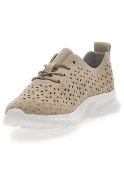 Sneakers Beige con Tomaia Traforata TALEMI BK25S861