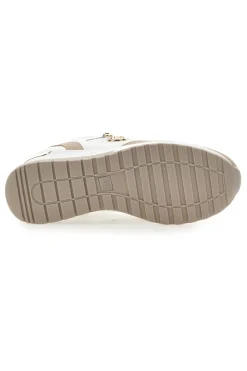 Sneakers Beige con Zeppa e Chiusura con Lacci e Cerniera Laura Biagiotti 8920