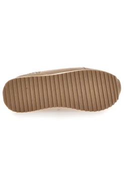 Sneakers beige con zeppa e inserti glitter Burani 51800C1133
