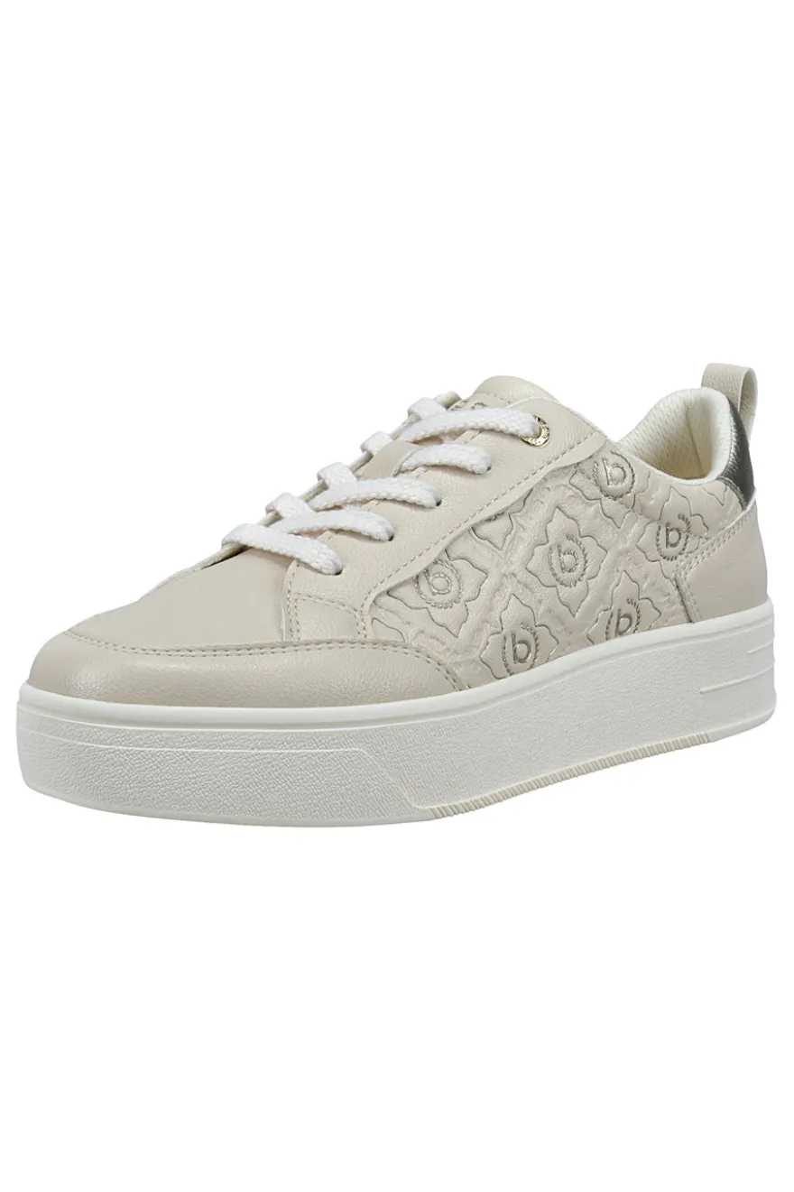 Sneakers beige con zeppa Bagatt 435AVA0150505251
