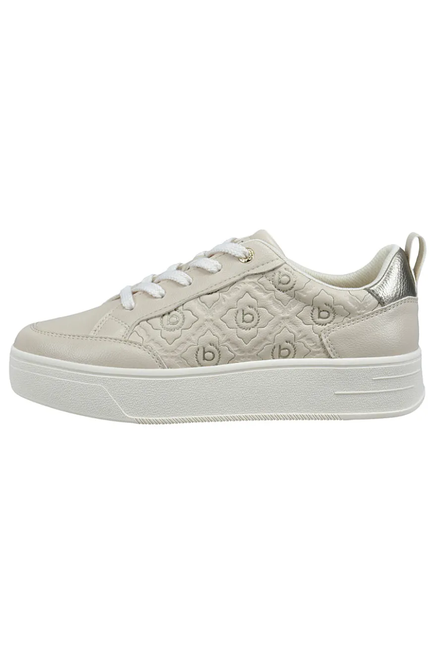 Sneakers beige con zeppa Bagatt 435AVA0150505251