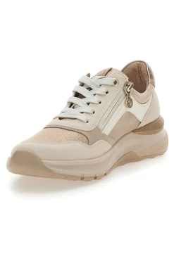 Sneakers beige con zeppa Relife 67172580701