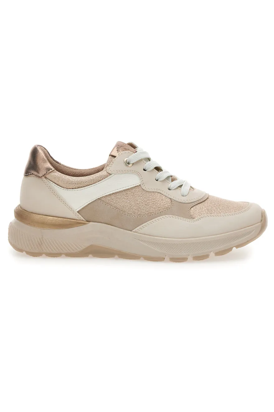 Sneakers beige con zeppa Relife 67172580701