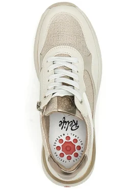 Sneakers beige con zeppa Relife 67172580701