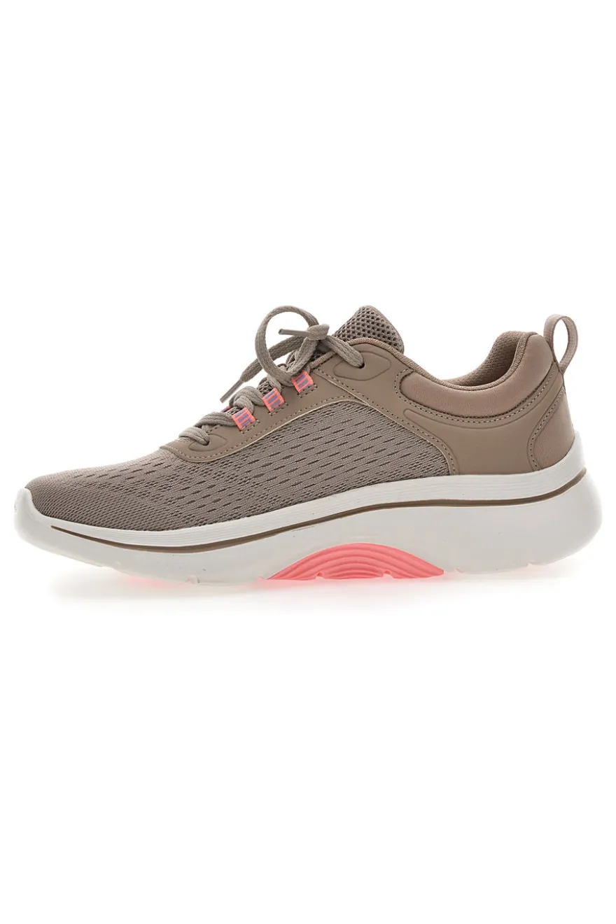 Sneakers Beige da Donna Skechers Go Walk Arch Fit 2.0-Balin