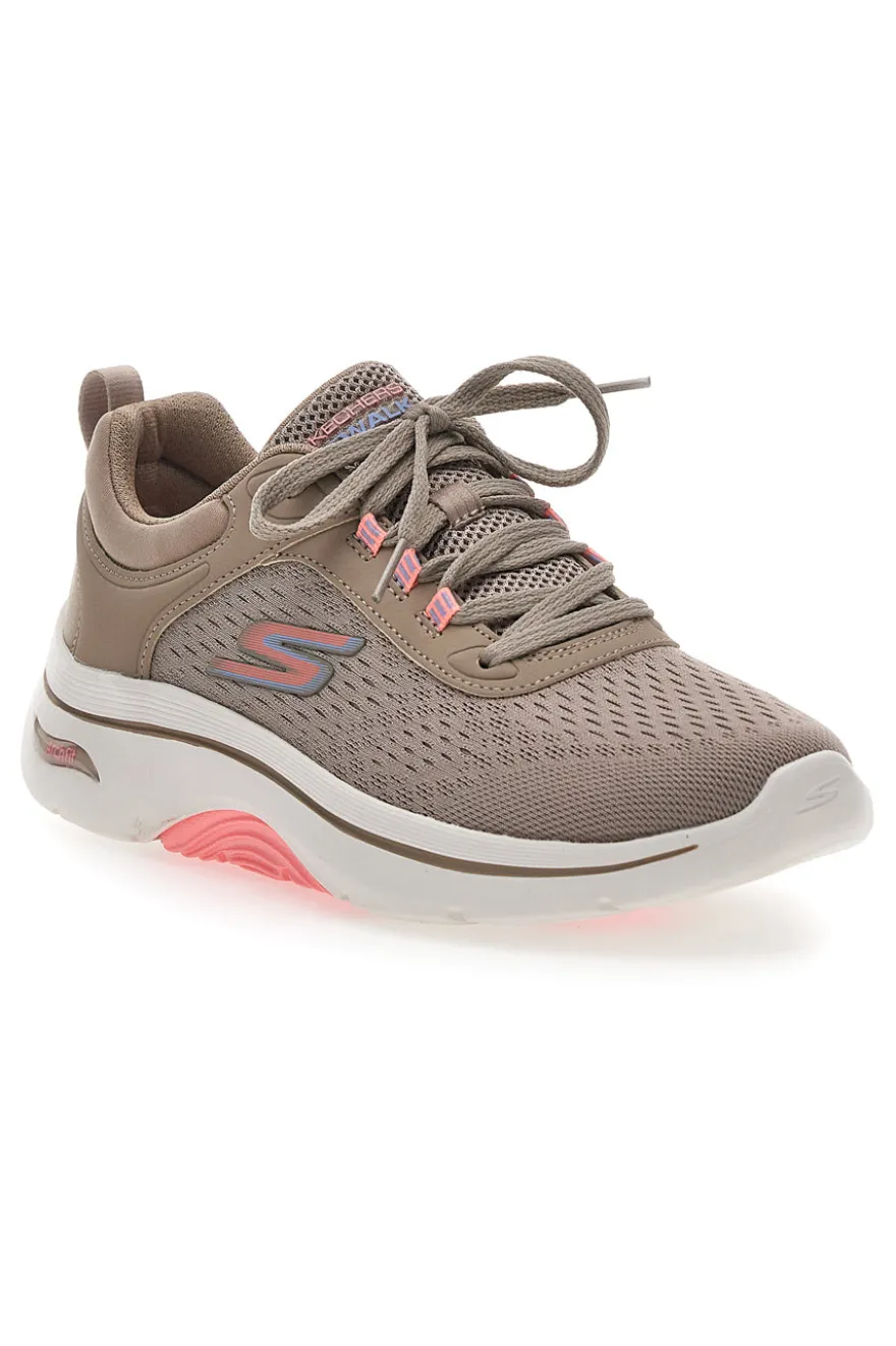 Sneakers Beige da Donna Skechers Go Walk Arch Fit 2.0-Balin