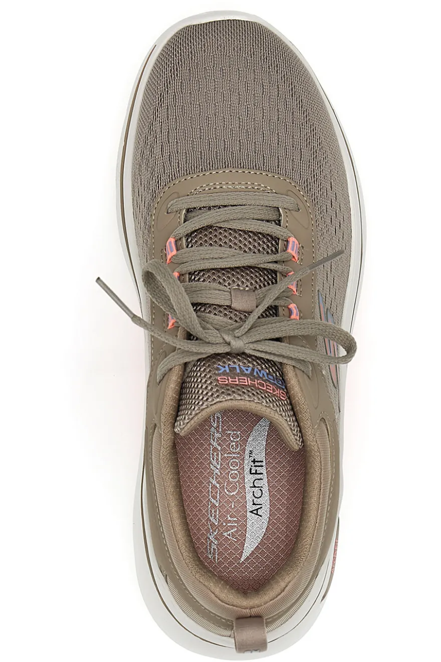 Sneakers Beige da Donna Skechers Go Walk Arch Fit 2.0-Balin
