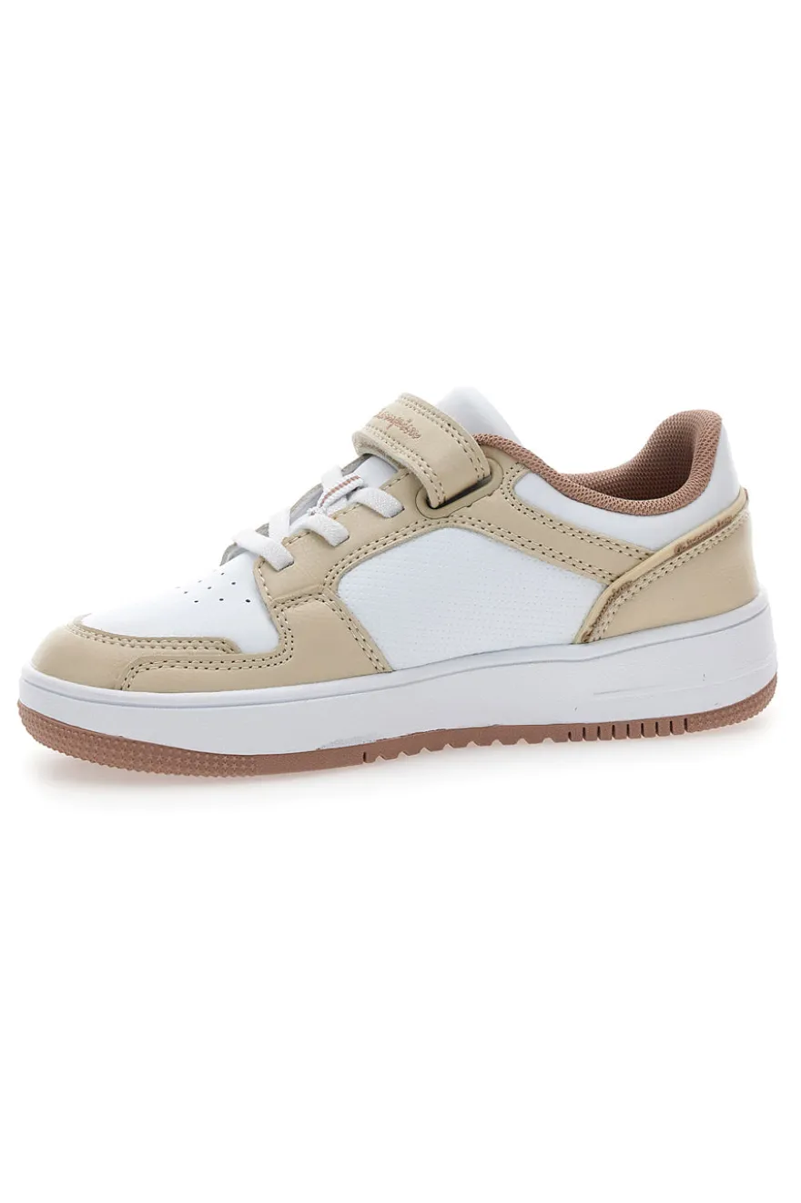 Sneakers beige e bianche con strappo Champion RD18 2.0 Low G PS