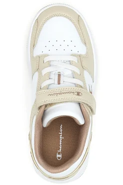 Sneakers beige e bianche con strappo Champion RD18 2.0 Low G PS