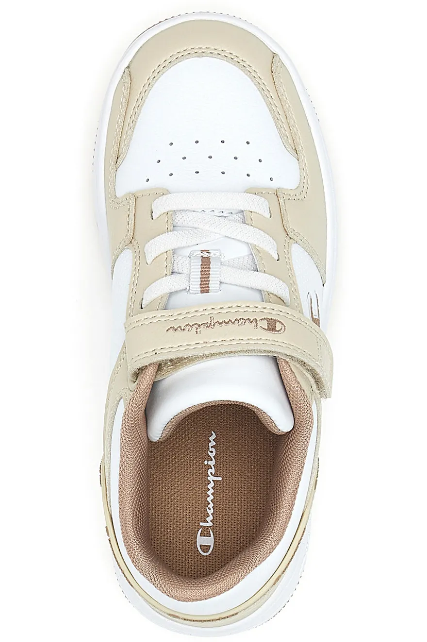 Sneakers beige e bianche con strappo Champion RD18 2.0 Low G PS
