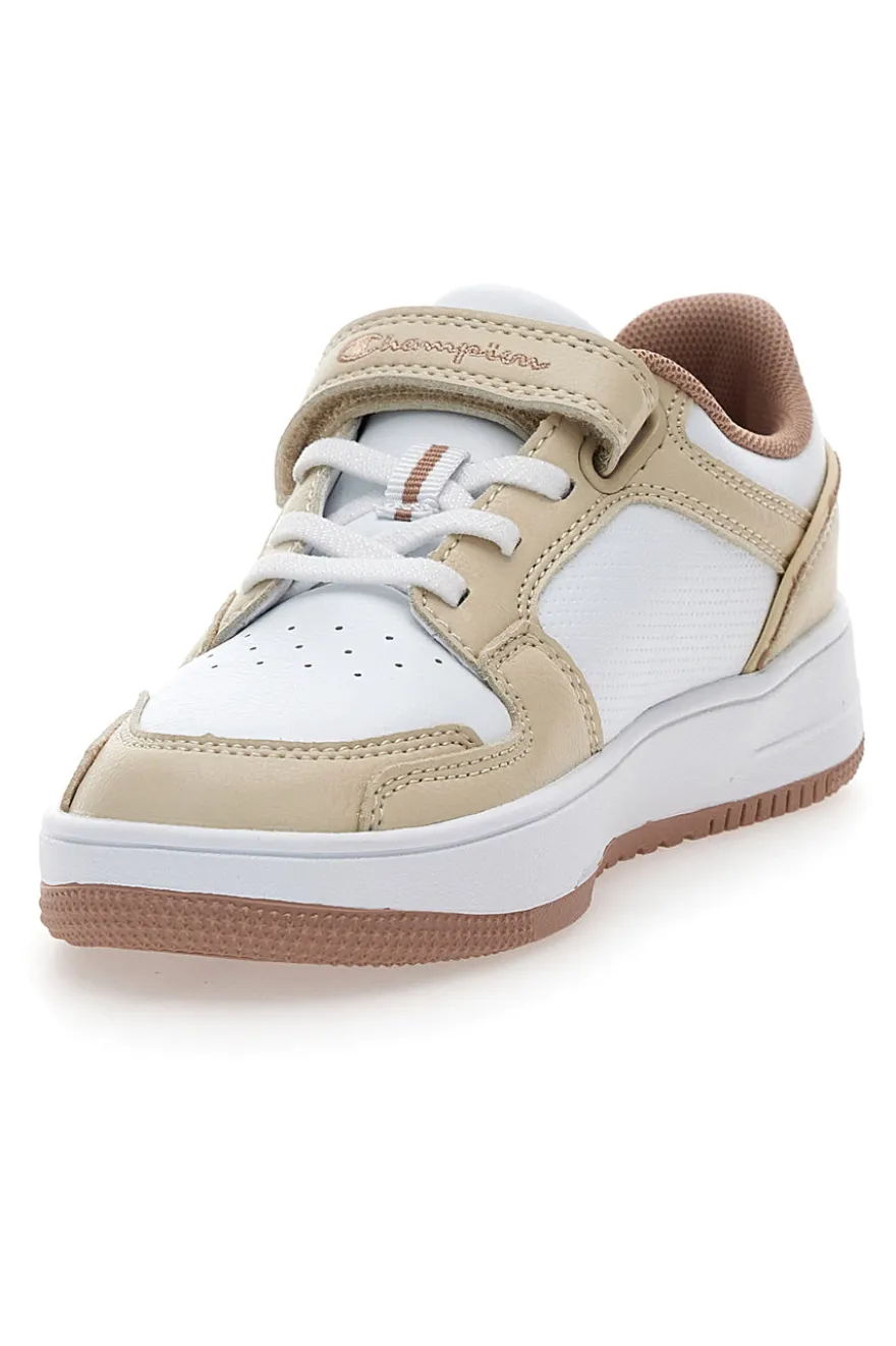 Sneakers beige e bianche con strappo Champion RD18 2.0 Low G PS