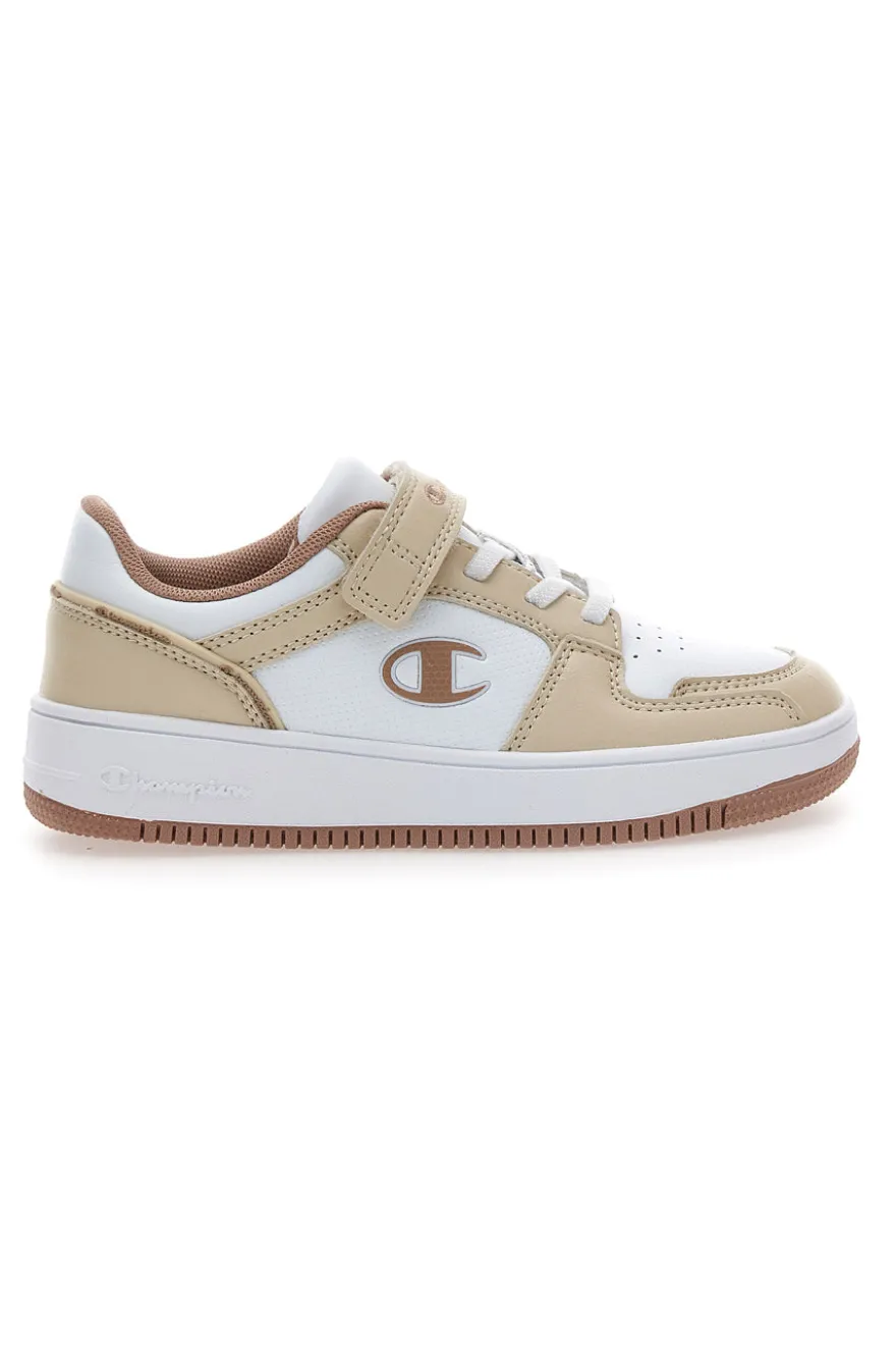 Sneakers beige e bianche con strappo Champion RD18 2.0 Low G PS