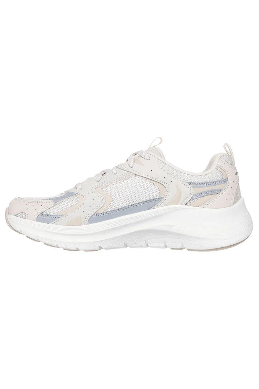 Sneakers beige e grigie con supporto plantare Skechers Arch Fit 2 Vintage Luxe