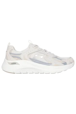 Sneakers beige e grigie con supporto plantare Skechers Arch Fit 2 Vintage Luxe