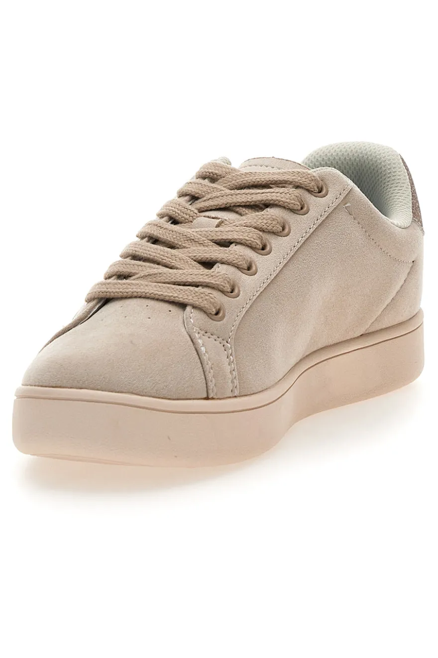 Sneakers beige in materiale scamosciato Lotto 1973 2 AMF II PU SUE W