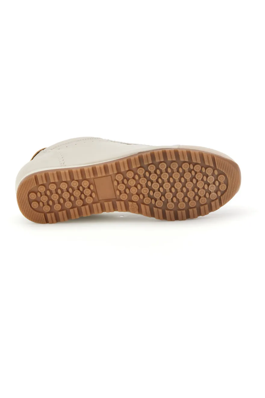 Sneakers beige in materiale sintetico con dettagli metallici Me & me TW26S801502