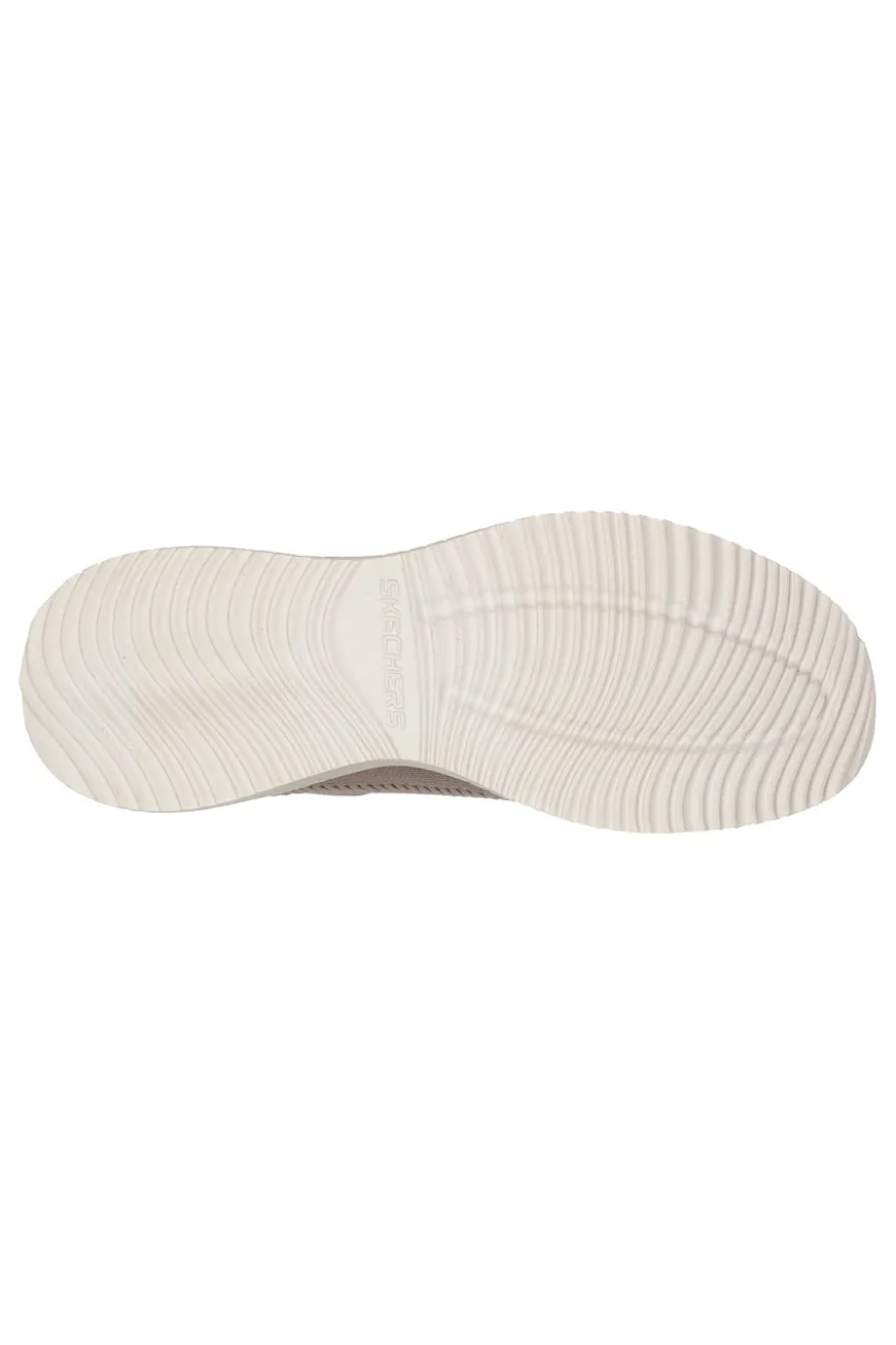 Sneakers Beige in Memory Foar Skechers Squad